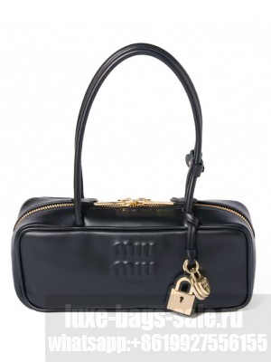 Miumiu Beau Leather Bag 5BB173 Black