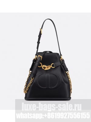 MEDIUM CEST DIOR BAG CD-Embossed Calfskin M2271UBHA black