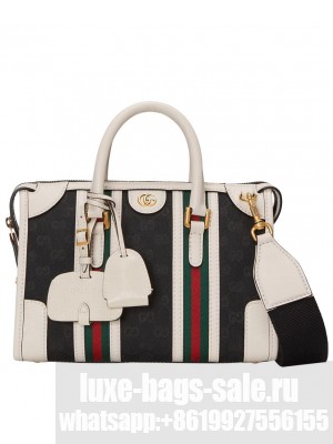 Gucci Small Canvas Top Handle Bag 715772 Cream