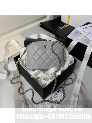 CHANEL CLUTCH WITH CHAIN AP4000 gray