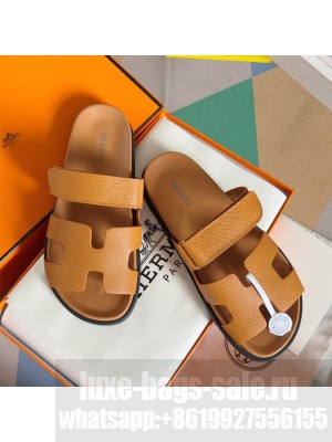 Hermes Unisex Chypre Flat Sandals 02