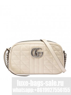 Gucci GG Marmont Small Shoulder Bag 447632 Cream