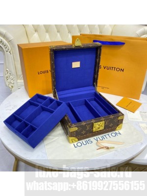 Louis Vuitton NICE JEWELRY CASE M44185 blue