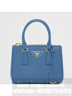 Prada Galleria Saffiano leather mini-bag 1BA906 blue