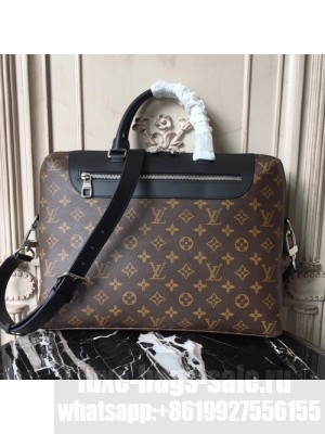 Louis Vuitton Porte-Documents Jour Monogram Macassar Canvas Fall/Winter 2017 Collection M54019, Raisin