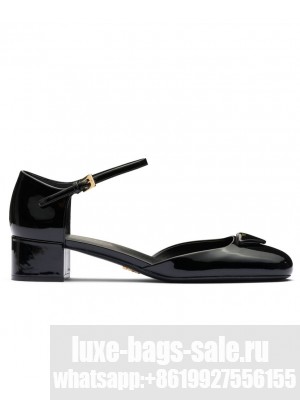 Prada Women's Patent Leather Pumps 1I352N Black