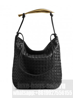 Bottega Veneta Sardine Hobo Black