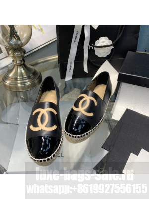 Chanel Lambskin Espadrilles G33553 Black 2021 Collection