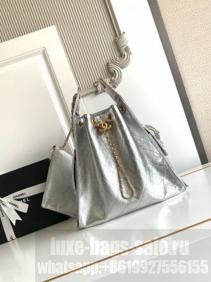 CHANEL 25 Medium Handbag AS5311 Silvery