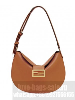 Fendi Small Croissant 8BR790 Coffee
