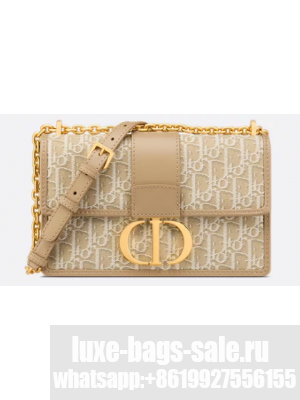 Dior 30 Montaigne Chain Bag Natural Dior Oblique Jacquard M9208UTZQ
