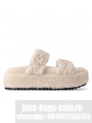 Louis Vuitton Women's LV Sunset Platform Comfort Mule Cream