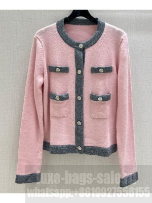 Chanel Women's Knitted Cardigan Pink