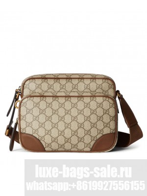 Gucci GG Emblem medium crossbody bag Dark Coffee
