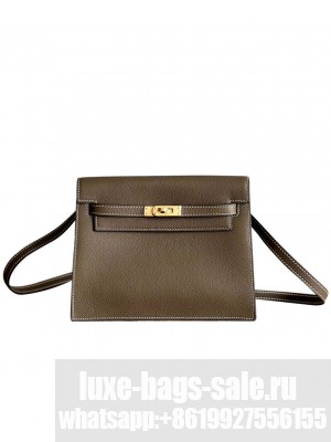 Hermes Kelly Danse 22cm Belt Bag Gray