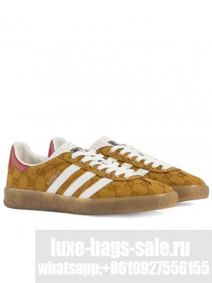 Gucci x Adidas Unisex Gazelle Sneaker Apricot
