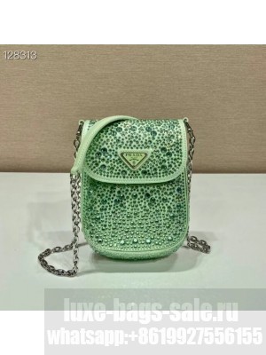 Prada Prada crystal mini-bag 1BH185 green