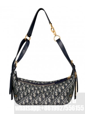 Christian Dior Small D-Journey Bag Dark Blue