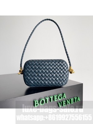 Bottega Veneta Knot With Chain A776662 dark blue