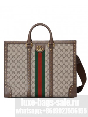 Gucci Ophidia Large Tote Bag 724665 Dark Coffee