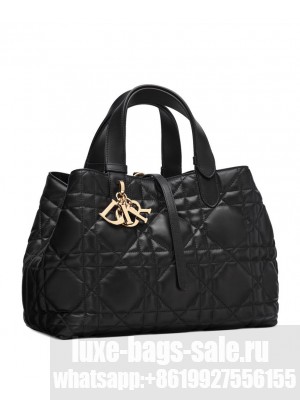 Christian Dior Medium Dior Toujours Bag Black