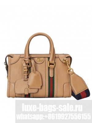 Gucci Mini Canvas Top Handle Bag 715771 Brown