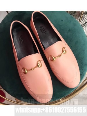 Gucci Women's Horsebit Loafer Leather Pink/Black