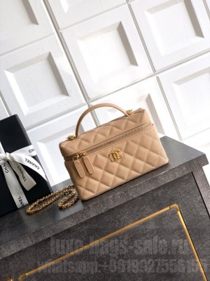 Chanel Vanity with Chain 26C AP4936 Apricot