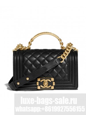 Chanel Boy Chanel Handbag With Handle A94805 Black