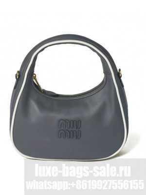 Miumiu Wander Leather Bag 5BC125 Gray