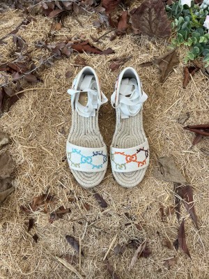 Gucci GG Multicolor 10cm Platform Espadrilles 2022 Collection 04