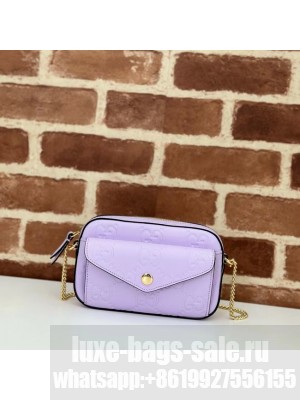 Gucci GG SUPER MINI SHOULDER BAG 781554 Purple