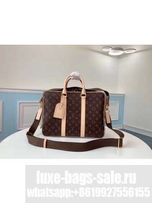 Louis Vuitton Monogram Macassar Canvas Porte-Documents dandy Bag M40007