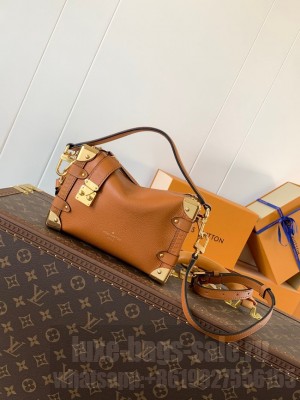 Louis Vuitton Side Trunk MM M25160 gold brown