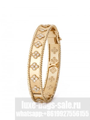 Van Cleef & Arpels Perlee clovers bracelet Golden
