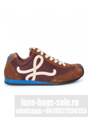 Loewe Unisex Ballet Runner 2.0 In Nylon And Calfskin
