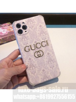 Gucci Embroidered iPhone Case White  2021 Collection