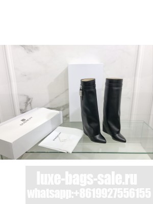 GIVENCHY SHARK LOCK PANT BOOTS IN CALFSKIN LEATHER 2022 BLACK