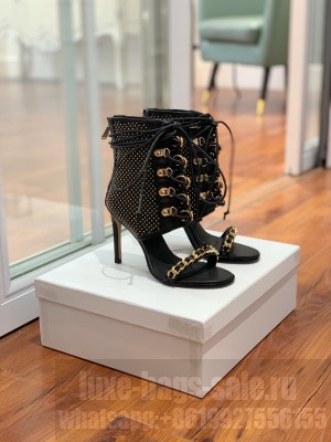 Balmain 10cm Calfskin Lace up Boots 2022 Collection