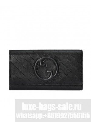 Gucci Blondie Continental Wallet 760302 Black
