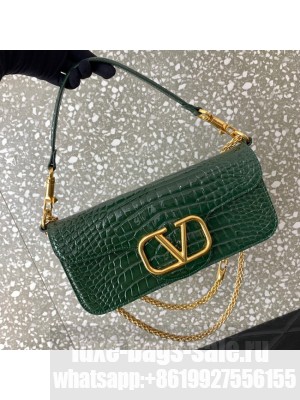 VALENTINO GARAVANI Loco Calf leather bag 2A0K30 green