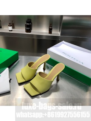 Bottega Venta Leather mules with a squared sole heel 9cm 2021 Collection 16