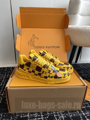 Louis Vuitton Unisex LV Trainer Sneaker Damier PopYellow
