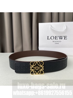 Loewe Reversible Width 38mm Leather Belt With Anagram Buckle 030