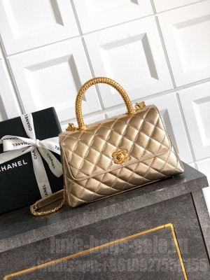 Chanel LARGE FLAP BAG WITH TOP HANDLE 92991-18