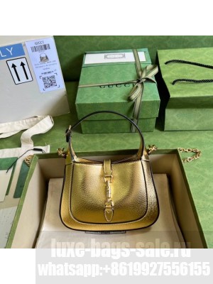 Gucci Jackie 1961 lame mini bag 675799 gold
