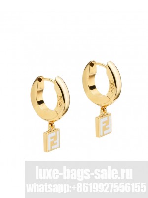 Fendi Women's Forever Fendi Earrings 8AH990 White