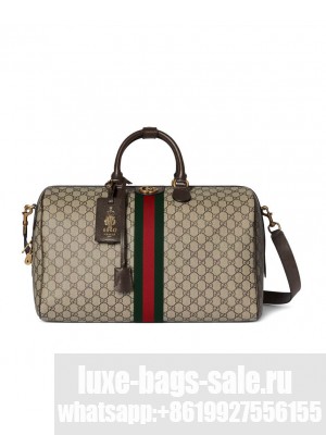 Gucci Savoy Medium Duffle Bag Dark Coffee