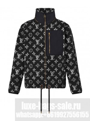 Louis Vuitton Women's Monogram Fleece Parka Black