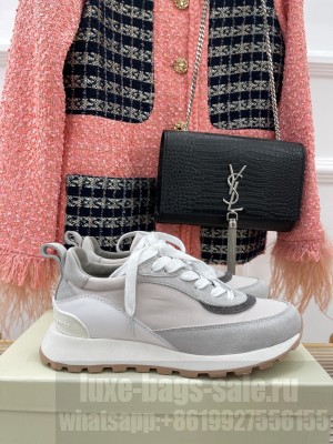 Brunello Cucinell Suede and techno fabric runners sneakers 024